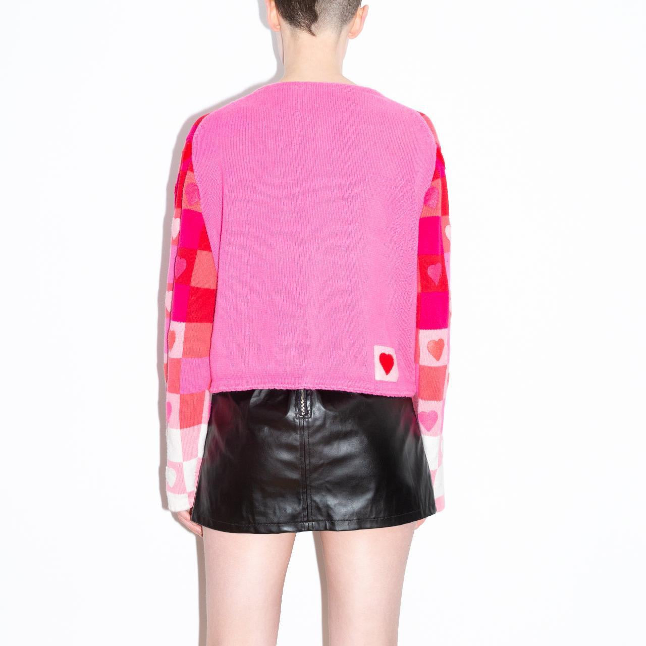 Vintage 90s Ombré Heart Cardigan