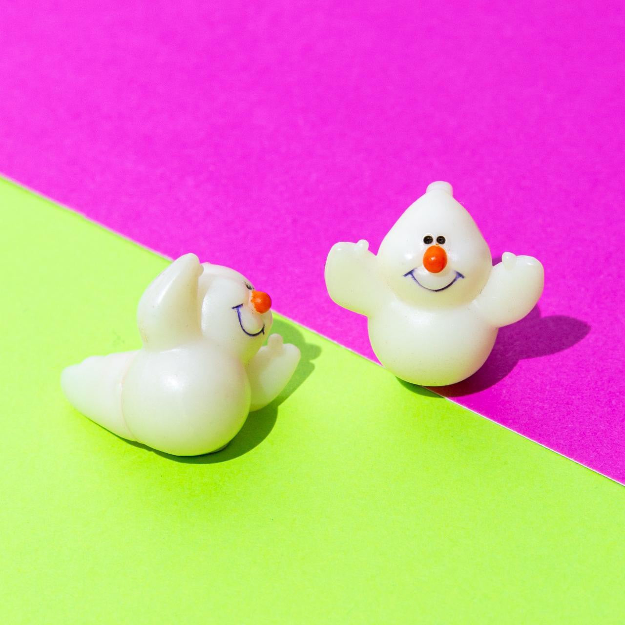 vintage 80s Glow in the Dark Ghost Earrings