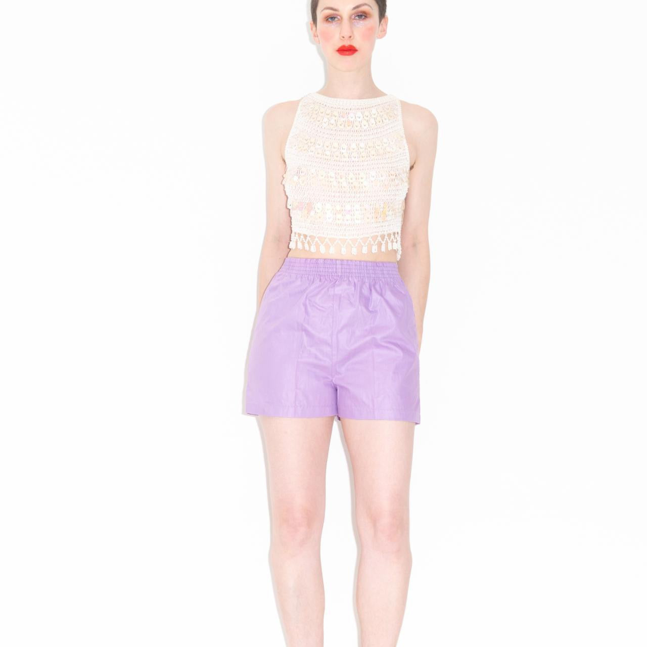 Vintage 80s Lilac Shorts