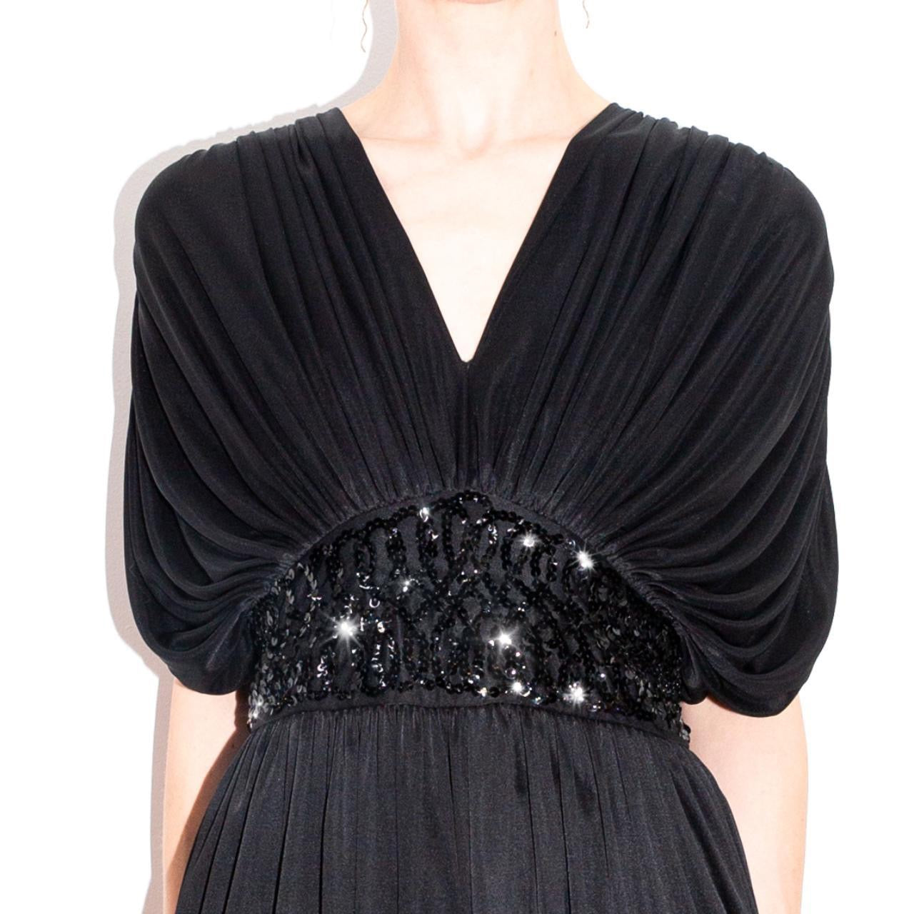 vintage 80s black party jumpsuit