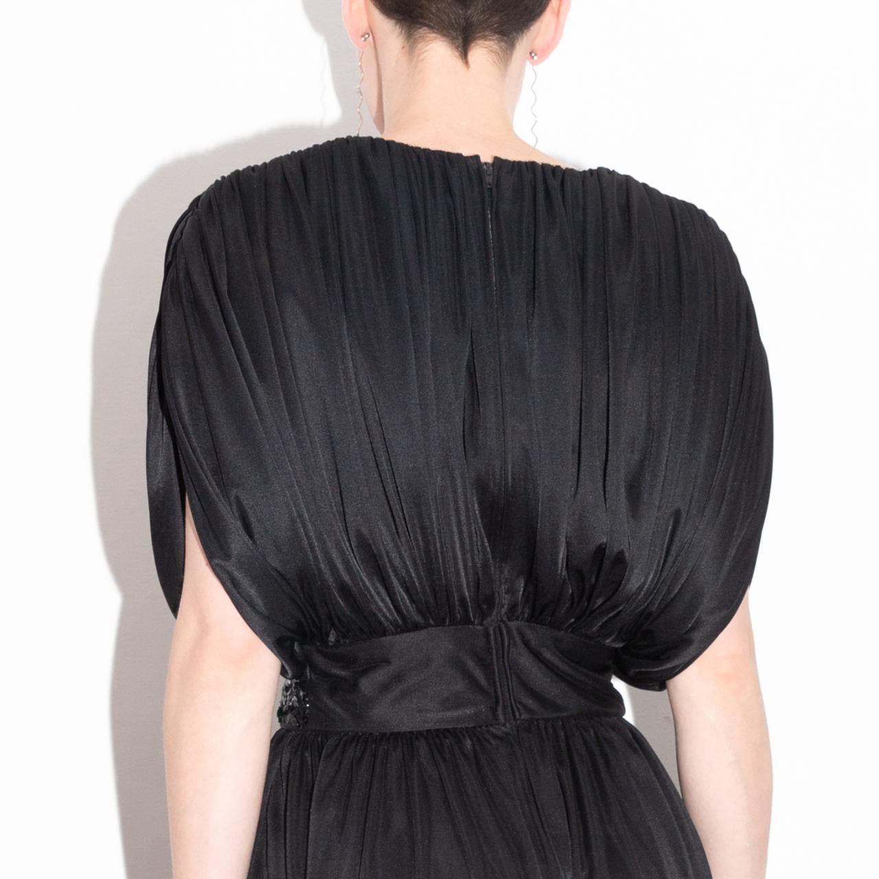 vintage 80s black party jumpsuit