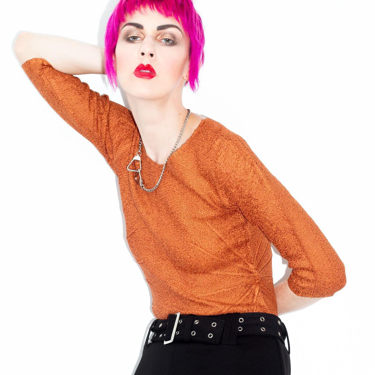 Vintage 90s Rare Yoshiki Hishinuma Crinkle Top