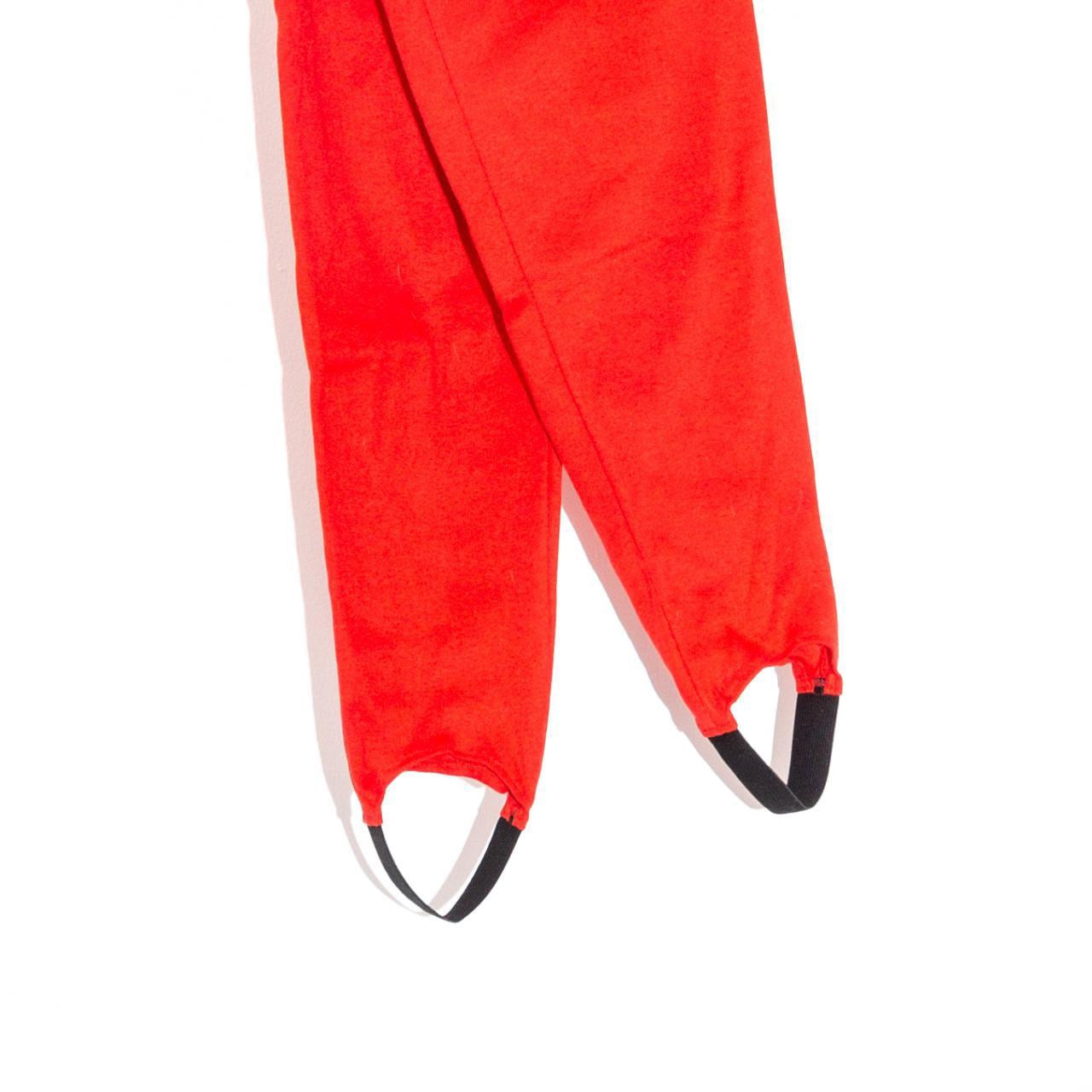 Vintage 80s Red Stirrup Leggings