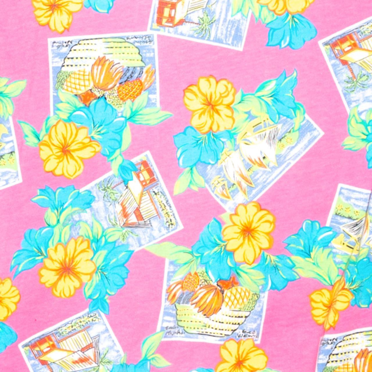 Vintage 90s Pink Hawaiian Shirt