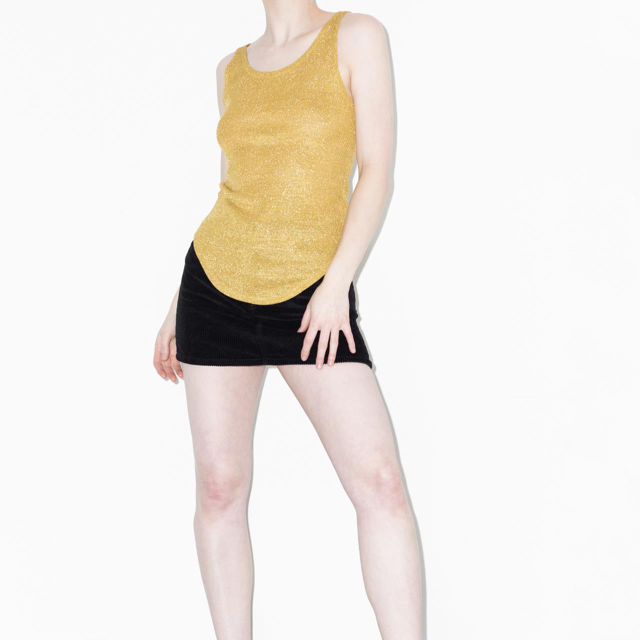 Vintage 80s Metallic Gold Tank