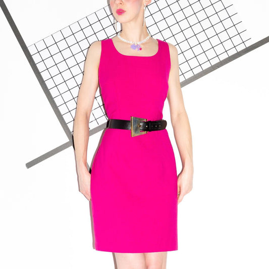 Vintage 60s Hot Pink Dress