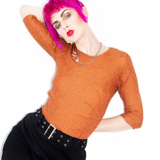 Vintage 90s Rare Yoshiki Hishinuma Crinkle Top